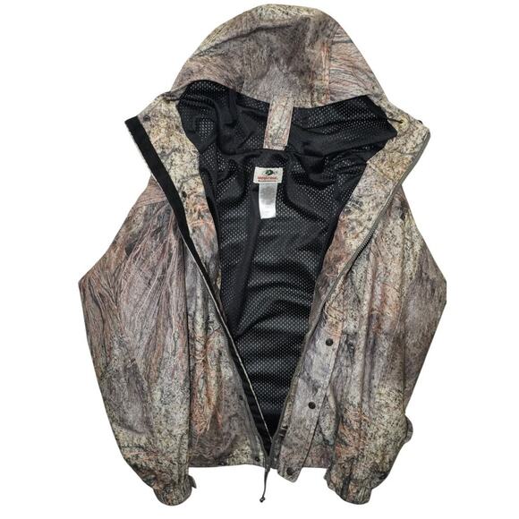 Mossy Oak Men’s Waterproof Camo Hunting Jacket with Hood - Outdoor Gear -M - Picture 5 of 8